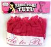 Bachelorette Party Pink Bride to Be Tutu with White Sash